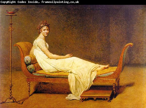 Jacques-Louis  David Portrait of Madame Recamier